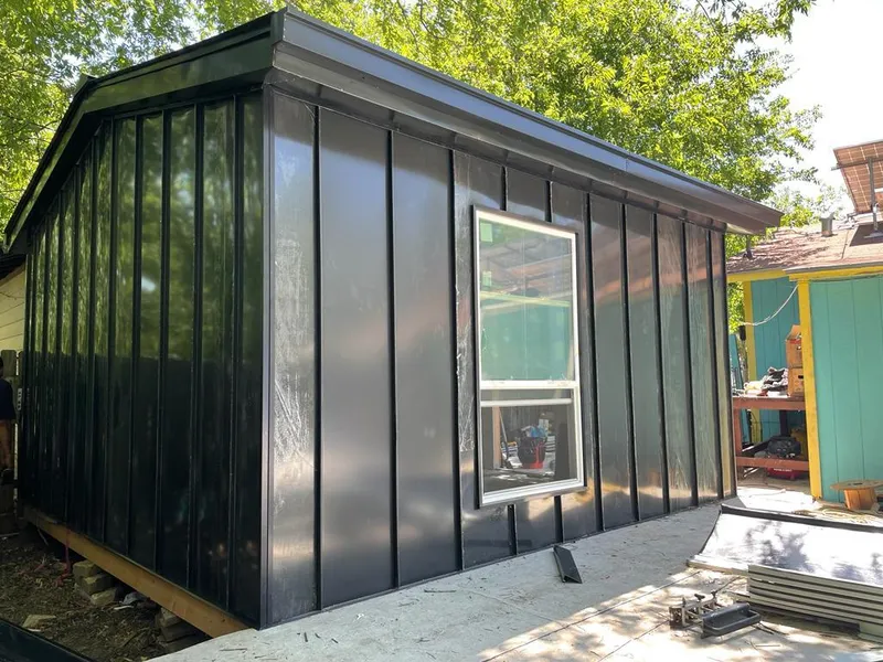 Black standing seam metal wall panels for Metal Roof Installation in Odenville